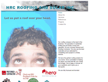 Tablet Screenshot of hrcroofingandsolar.com
